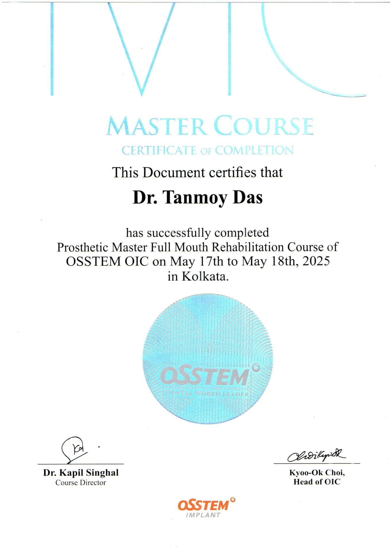 Professional Certificate 1