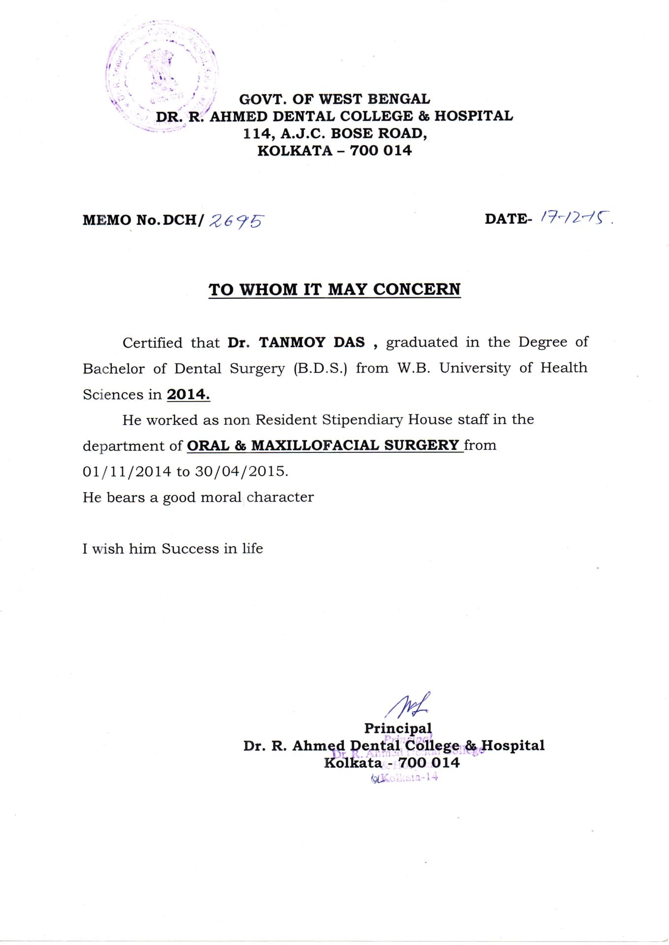 Professional Certificate 7